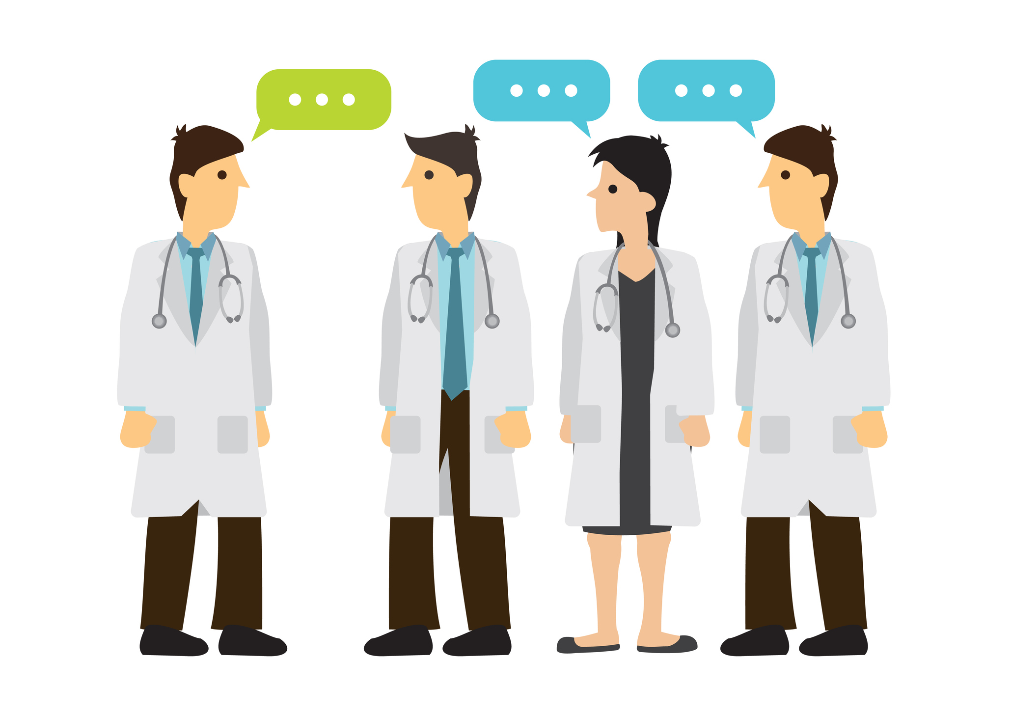 Complimenting doctor graphic